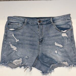 Judy Blue Distressed Denim Shorts